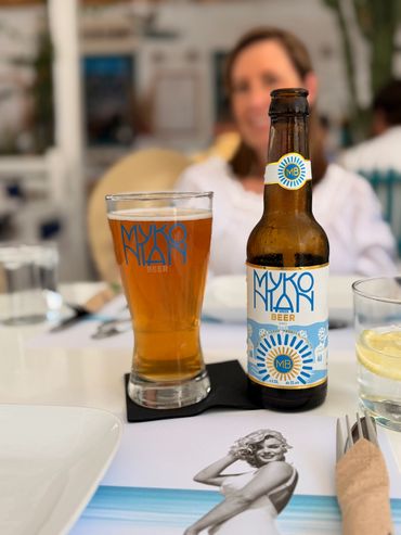 Mykonos is a premier Greek island in the Cyclades.  Its beer is perfect on a hot day. 10/10