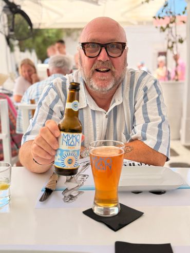 Mykonos is a premier Greek island in the Cyclades.  Its beer is perfect on a hot day. 10/10