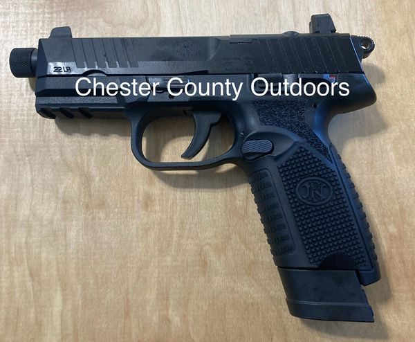 FN AMERICA, 502, TACTICAL, SINGLE ACTION ONLY, COMPACT SIZE, 22 LR, 4.6" THREADED BARREL, BLACK