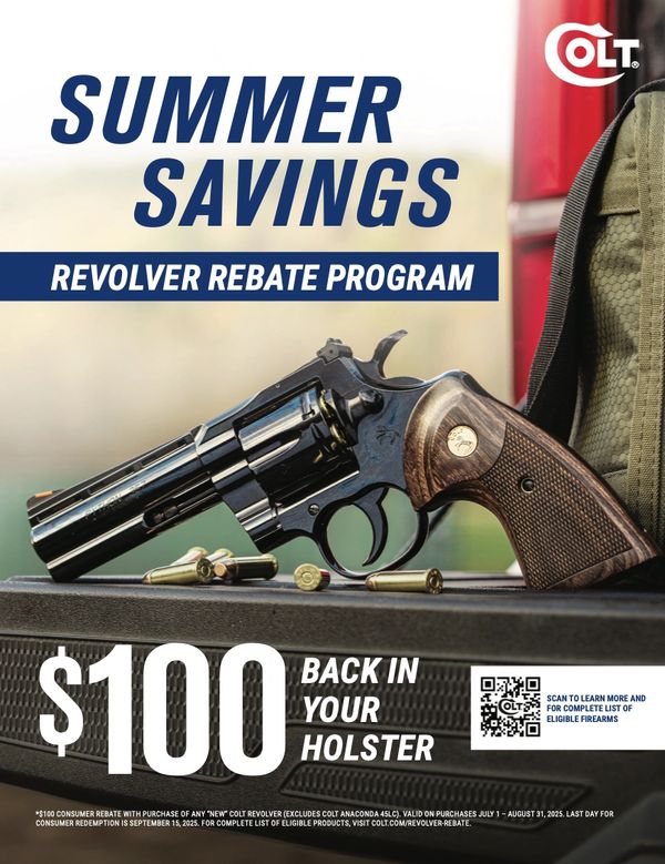 07/01/2025 - 08/31/2025 Colt Promotion