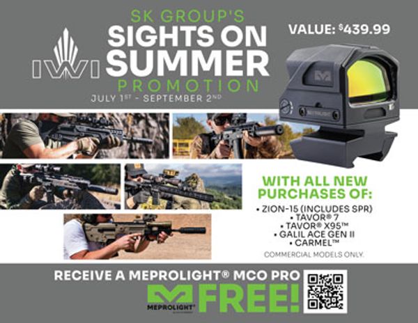 9.2.25 IWI Sights on Summer Promotion Meprolight MCo Pro Free Optic Zion-15 Tavor 7 Tavorx95 Galil a