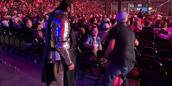 Rook the Knight getting ready for Debut fight in the AMMA (Armored Medieval Martial Arts) event.