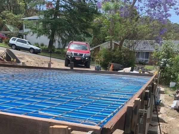 Bondek suspended slab ready for pour 