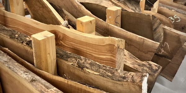 Find an extensive live edge wood selection! Cedar slabs, walnut slabs, live edge maple, sycamore, et