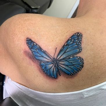 Butterfly tattoo by Duncan 