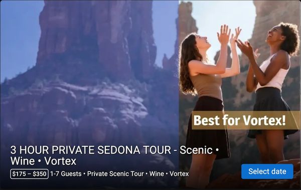 Sedona Wine and Vortex Tours - 3 Hour Private Tour - USA Today 10Best Yoga and Wine Destination 