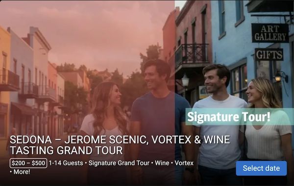 4 Hour Private Sedona Tour - Vineyard Visits, Page Springs Wine Tasting, Custom Vortex Experiences