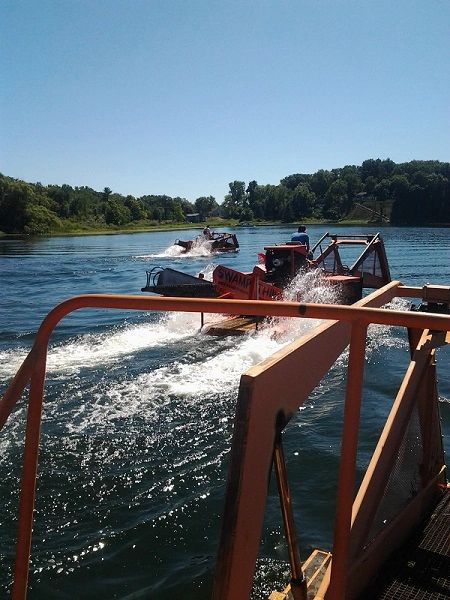 aquatic weed harvester in wisconsin