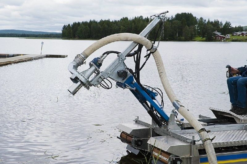 make a pond dredge with a backhoe