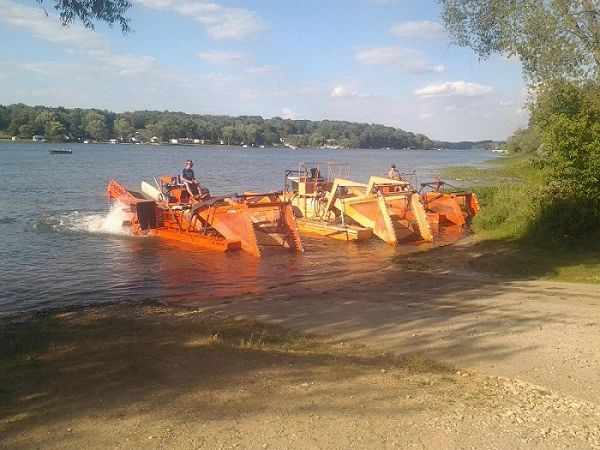 Aquatic Weed Harvesting Michigan project