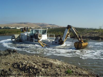 Dredging a Canal Mechanical Dredging