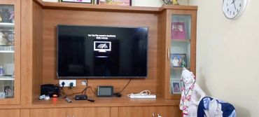 55" SONY TV CABINET INSTALLATION