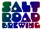 Salt Boat Brewery logo with gradient blue and green text.