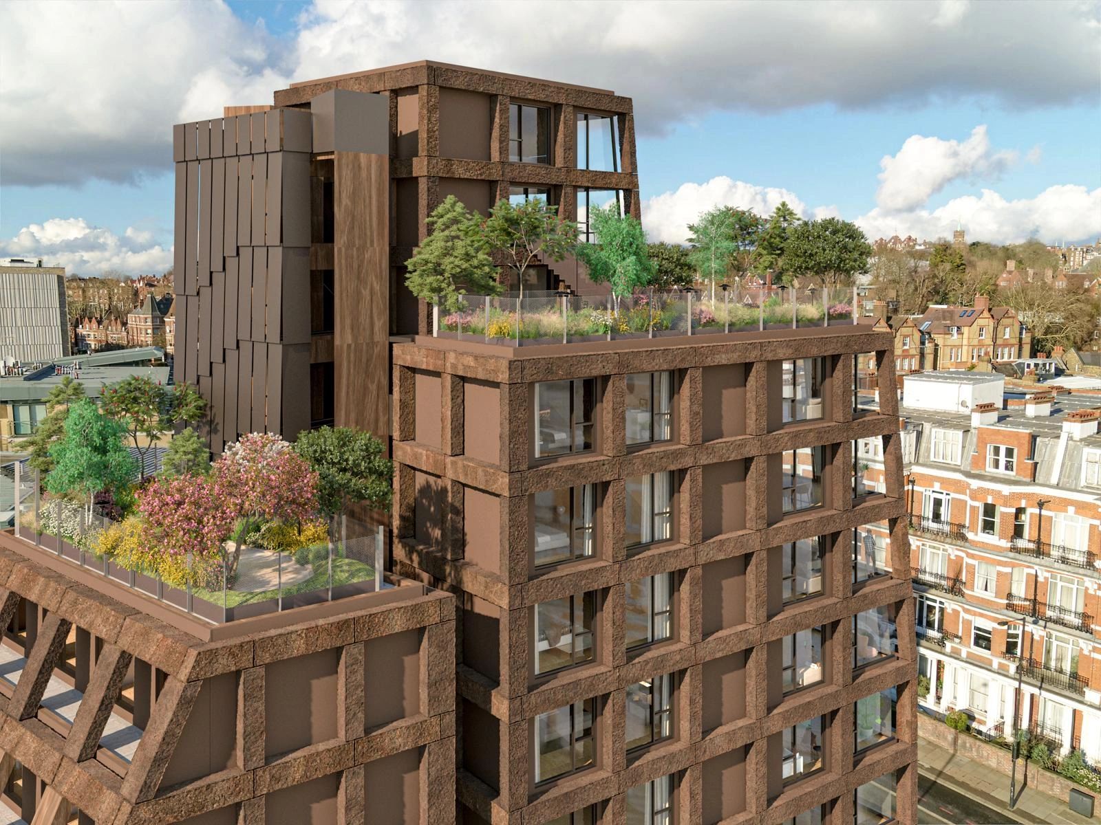 Petra Heights completes a ten-storey load-bearing stone housing structure in London
