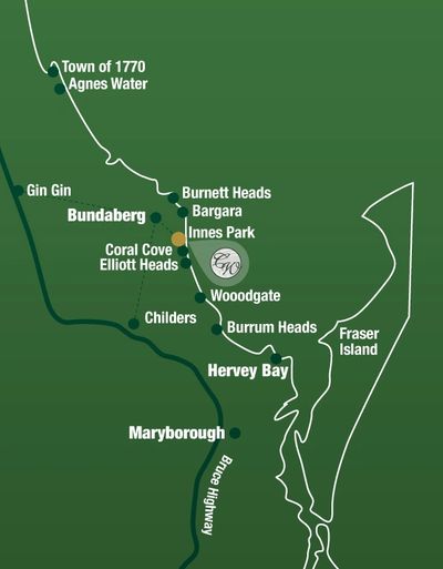 Location of Innes Park, Queensland.