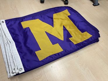 Maumee Athletic Boosters Sewn Applique Flag Custom