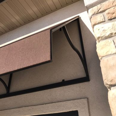 custom commercial fabric awning
