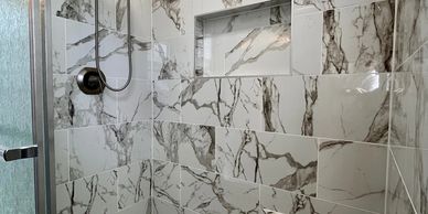 bathroom  walk in Shower remodeling by contractor in Charlotte  bathroom renovation in your area