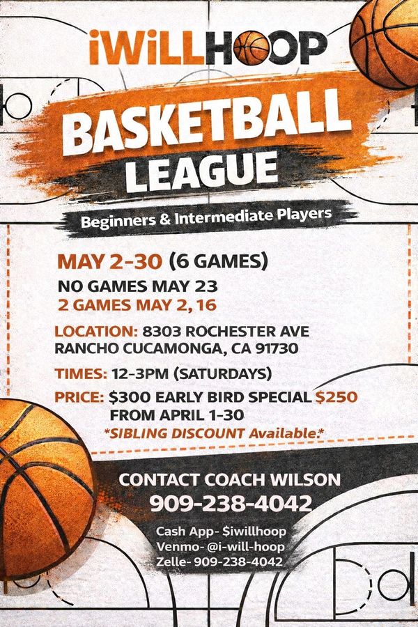 Still time to sign up. Contact coach Wilson at 909.238.4042