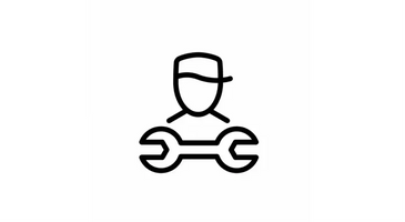 Icon of a mechanic holding a wrench.