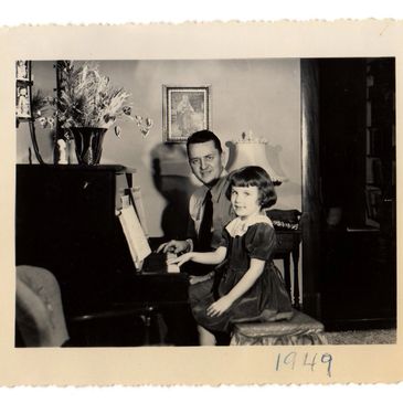 Mary and her Dad, who was also an "obsessive-compulsive" songwriter. While other kids were tossing a
