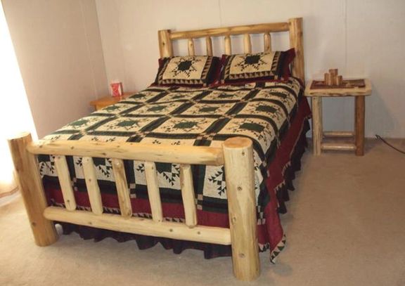 Log Cedar Bed Bedroom Rustic Furniture Twin Full Double Queen King