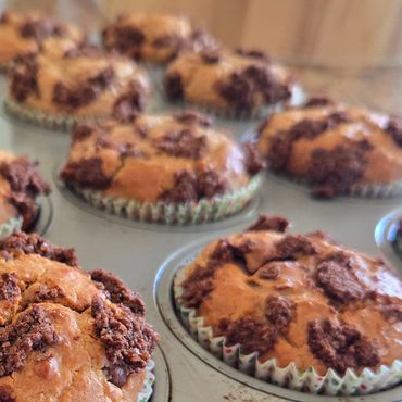 Chocolate chip banana muffin