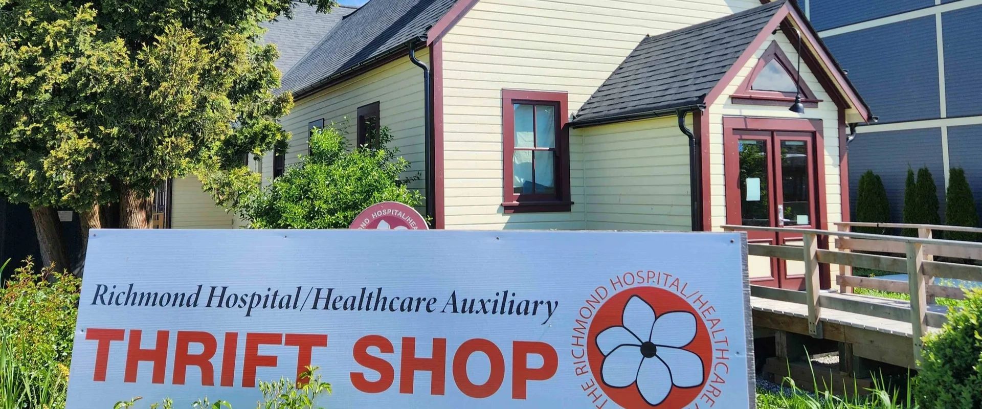 Richmond Hospital/Healthcare Auxiliary Thrift Shop at 3731 Catham Street, Richmond, BC.
