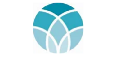 circle with blue; light blue at the  bottom, medium blue in the middle, darker blue at the top