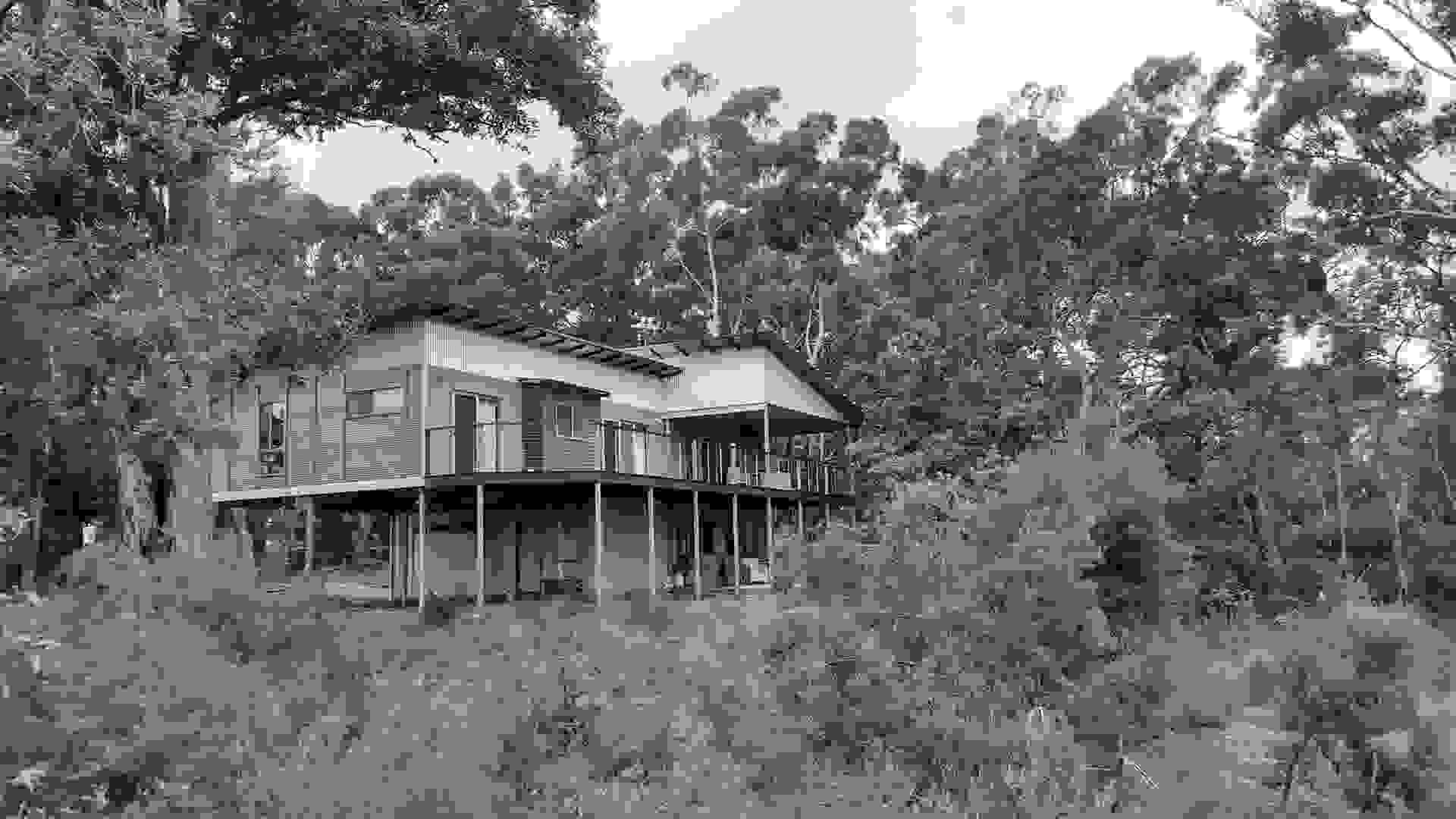 The tranquil Waiuta retreat, looking over the Great Sandy Strait - Fraser Island. 