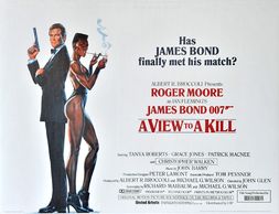 James Bond A View To A Kill movie poster