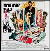 James Bond Live And Let Die movie poster