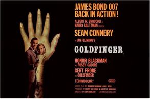 James Bond Goldfinger movie poster