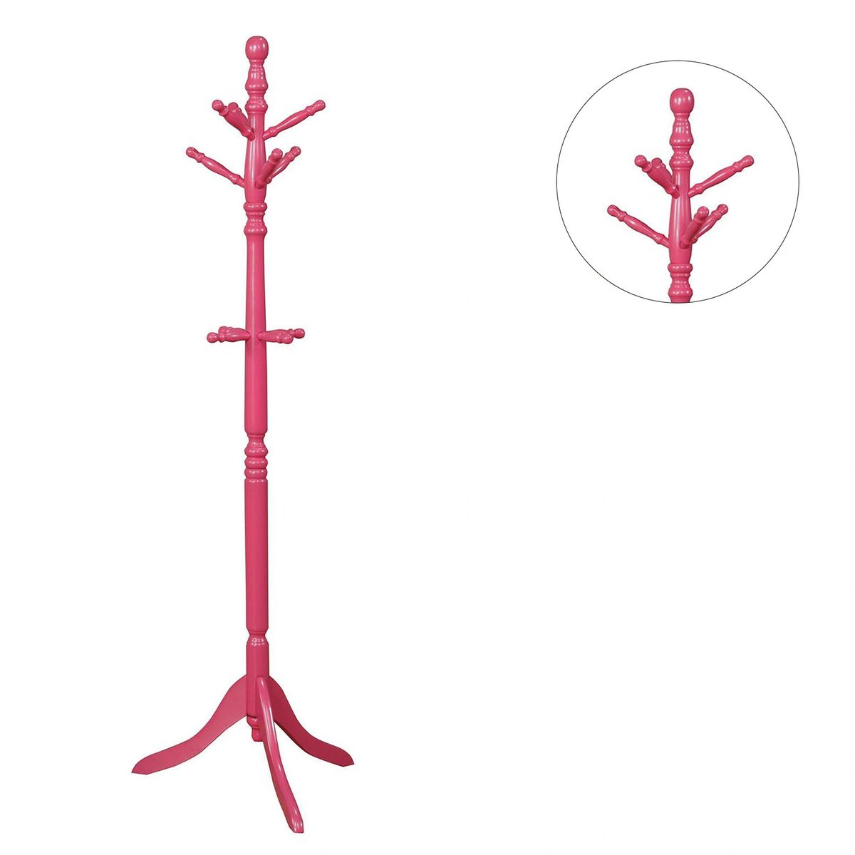 Wooden Coat Rack in Pink by Simple Relax