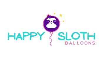 Happy Sloth Balloons