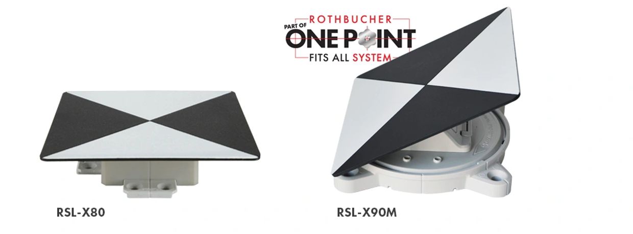Two Rothbucher OnePoint reflectors, models RSL-X80 and RSL-X90M.