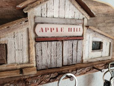 Apple Hill California barn key chain