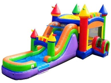 Inflatable Bounce House Castle and Slide Combo