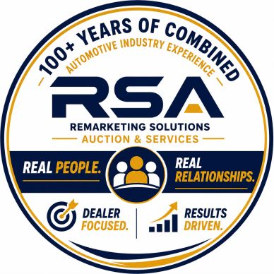 RSA Remarketing Solutions logo emphasizing experience and relationships.