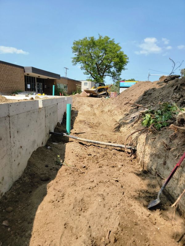 Drainage trench