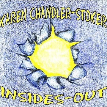 Album cover with torn paper revealing light