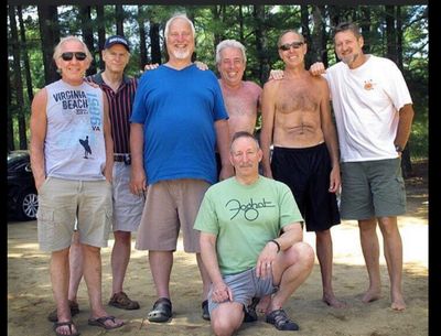 L-R Mike Henning, Hans Wolf, Bill Hannemann, Dan McClure, Bill Wines, Mike  Chiaverina, F Dave Pros.