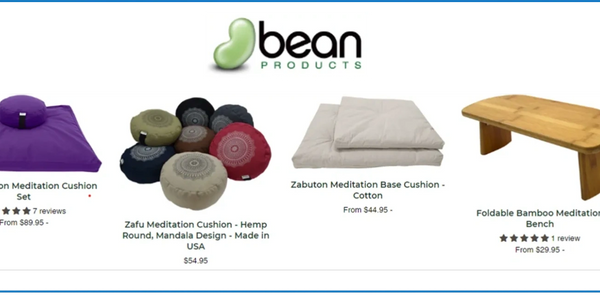 Meditation Cushions from Bean Products