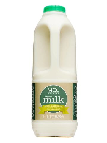 1 Litre Semi Skimmed Milk Organic Poly Carton