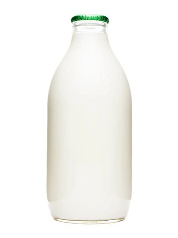 1 pint semi skimmed glass bottle