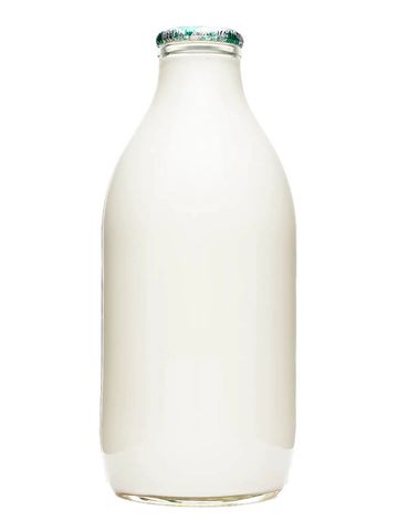 1 Pint Organic Semi Skimmed Milk Glass bottle 