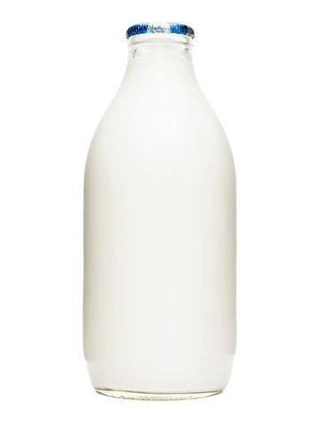 1 Pint Organic Whole Milk Glass bottle