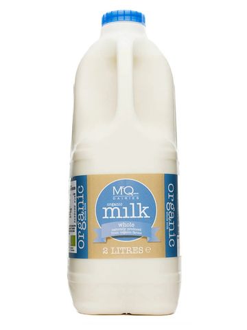 2 Litre Organic Whole Milk Poly Carton