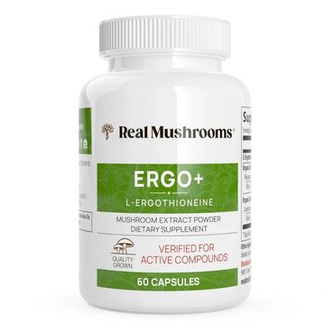 Real Mushrooms Ergo+ Ergothioneine Supplement Longevity & Skin†

