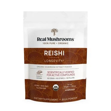 Real Mushrooms Organic Reishi Mushroom Powder -Longevity & Skin†